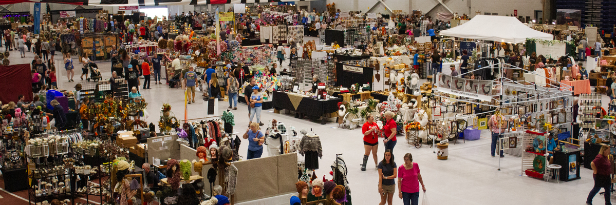 People at craft show